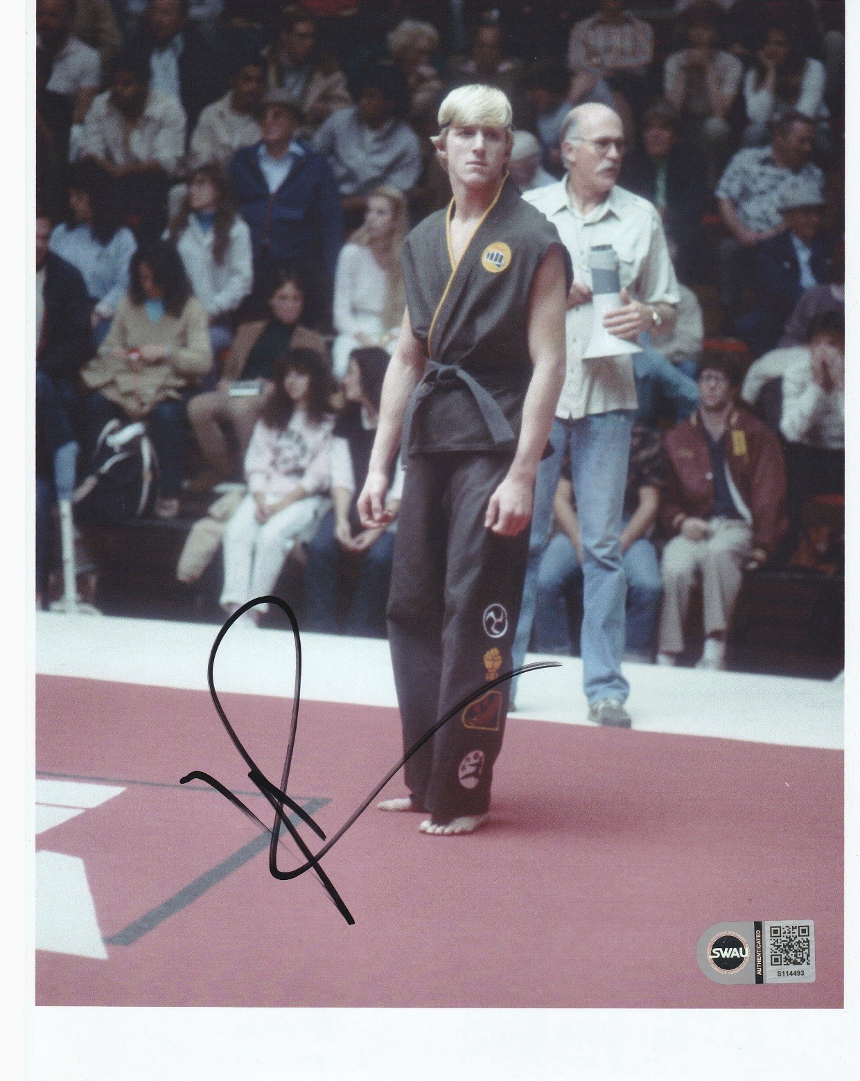 WILLIAM ZABKA SIGNED 8x10 PHOTO KARATE KID MOVIE AUTOGRAPH SWAU COA CERT