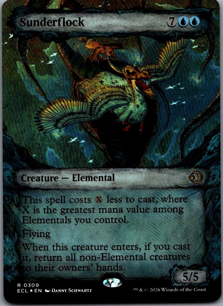 Lorwyn Eclipsed #309 Sunderflock (Showcase Foil)