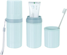 Travel Toothbrush Holder, Large Travel Toothbrush Cup Case, Portable Travel Toot