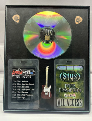 STYX Peter Frampton Tour All Access Laminated Backstage Pass Road crew only