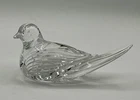 Vintage Clear Signed Waterford Lead Crystal Dove  Paperweight Figurine 5.25"