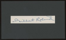 GILBERT ROLAND (1905-1994) autograph cut | "The Bad and the Beautiful" - signed