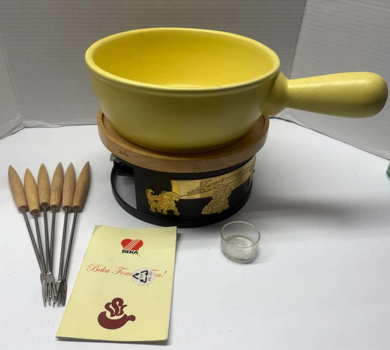 Beka RARE Ceramic Fondue Set