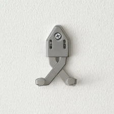 Wall Sword Hook Single Display Hanger Vertical Bowie Mount Holder Zinc Polish