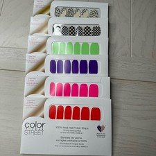 Color Street Nail Polish Strips 100 Real Polish Retired Set 6 Styles NEW