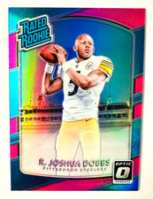 2017 Panini Optic R. Joshua Dobbs PINK Prizm RC #181 Steelers Rated Rookie!