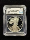 2010-W $1 Proof American Silver Eagle IGC PR70 DCAM Austin Hutto Signed #512