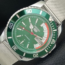 VINTAGE SEIKO 5 AUTOMATIC REFURBISHED MENS JAPAN DIVER STYLE WATCH a443318-1
