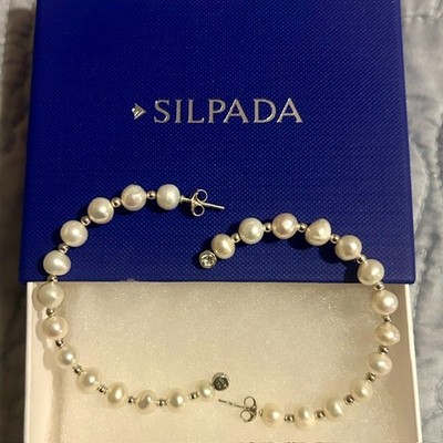 Silpada Shiny Cumulus Hoop Earrings - PRE-OWNED