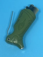 Toker Poker Lighter Sleeve Smoking Tool  CLIPPER STYLE  ~ Olive Green  ~