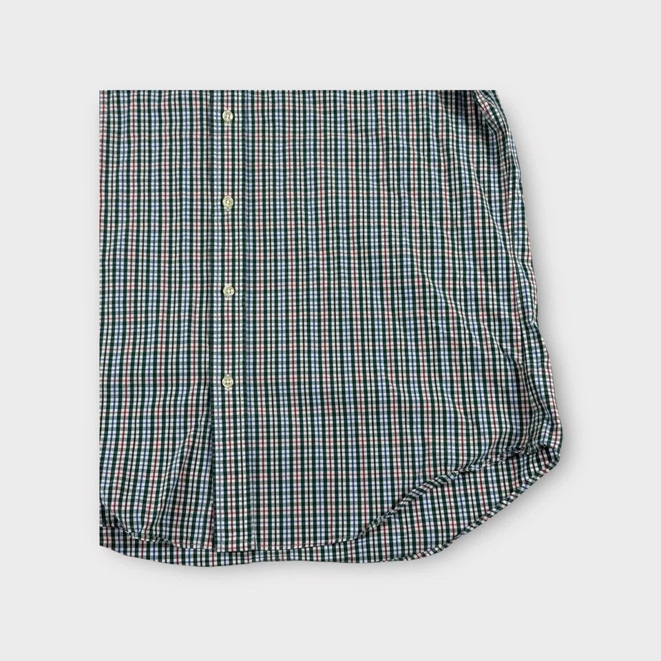 Polo Ralph Lauren Green Plaid Long Sleeve Button Down Business Shirt Mens L - image 2 of 4