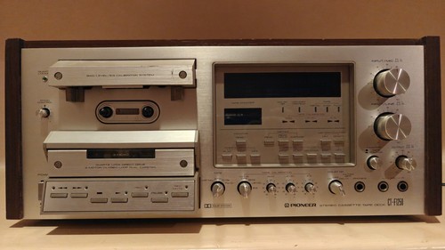 Working Pioneer CT-F1250 3-Head Stereo Vassette Deck, Multi Voltage in Wood Case