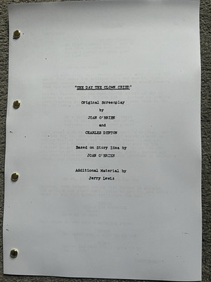 The Day The Clown Cried Film Script. Jerry Lewis.