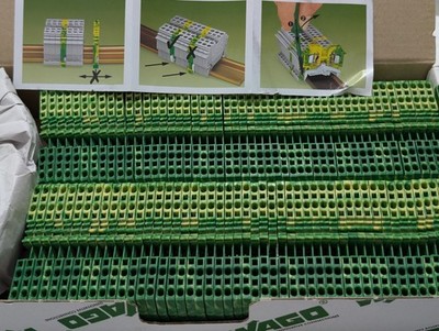 WAGO 279-837 4-Leiter Schutzleiterklemme PE-Klemme 1,5 mm² - 100 Stück OVP