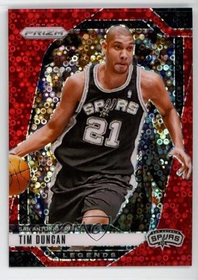 2024-25 Panini Prizm Legends Fast Break Red 17/100 Tim Duncan #297 HOF 11rw
