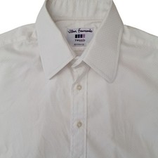 JOHN FRANCOMB TM LEWIN Shirt Mens 16 M White Squares
