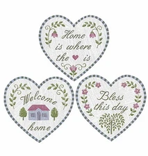 25 New Wallies Home is Where the Heart is Bless This House Welcome Deco Stickers