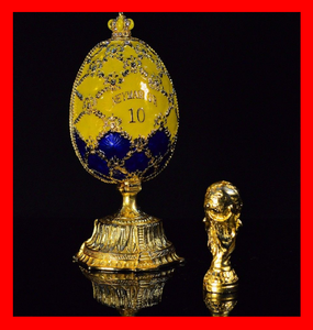 Collection Or Replique œuf Faberge Neymar Trophee Football Coupe