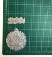3pcs Large Bauble & Merry Christmas With Snowflakes Hot Foil Plates & Die Set