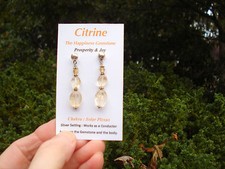 Natural Citrine Quartz  Earrings-The Happiness Gemstone!!!