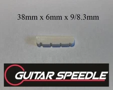 Bone 4 String Bass Guitar Nut 38mm x 6mm x 9/8.3mm