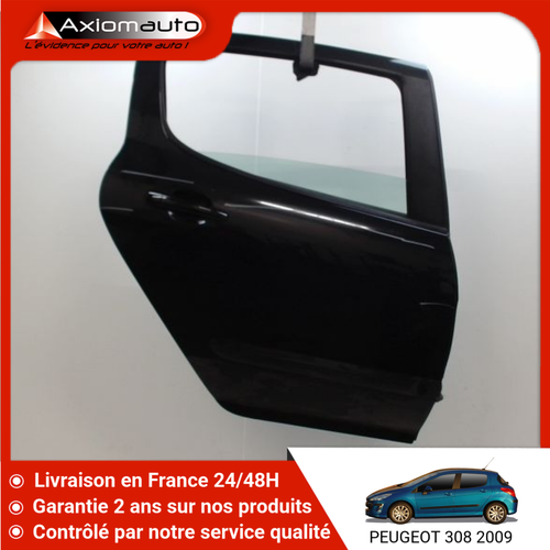Porte Arrière Droit Pour Peugeot 306 Phase 2 - Réf. 9008C9, Occasion, Gris Clair, 5 Portes