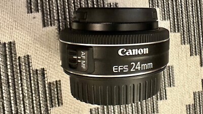 Canon EF-S 24mm f/2.8 STM Black Photography Lense Camera Lens