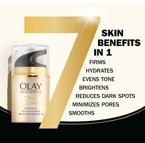 Lozione Idratante Viso SPF 30 di Olay Effetti Totali per Pelle Secca Antietà - Foto 2 di 13