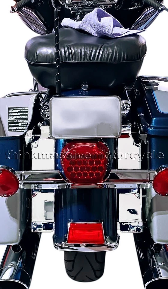 1993-2008 Harley Davidson Electra Glide Road King Fender Saddlebag Filler Panels - Image 2 of 4