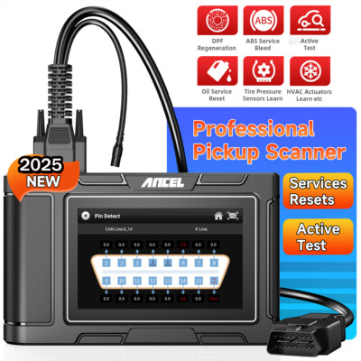 ANCEL HD3500 Pick-up Light Truck Scanner Diesel Diagnostic Tool DPF Regen Reset