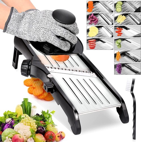 Professional Adjustable Mandolin Slicer Vegetable Cutter Food Fruit Chopper Tool - Picture 3 of 12