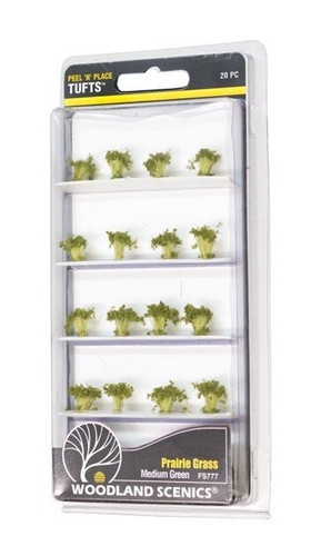 Woodland Scenics Grass Tufts - Medium Green Prairie Grass # FS777 - Picture 1 of 3