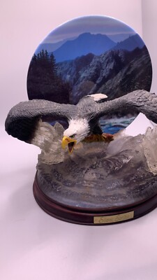 Bradford Exchange ''Silent Strike'' Eagle Force of Nature Plate by Bill Wieger -A7