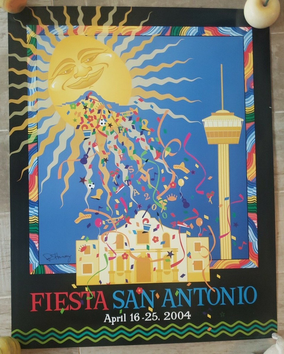 Fort birthday event サイン入りポスター fortpeat 2004 Fiesta POSTER San Antonio TEXAS 22