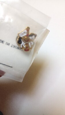 Vintage I Care Carousel Merry Go Round Horse Lapel Hat Pin Carnival Pony