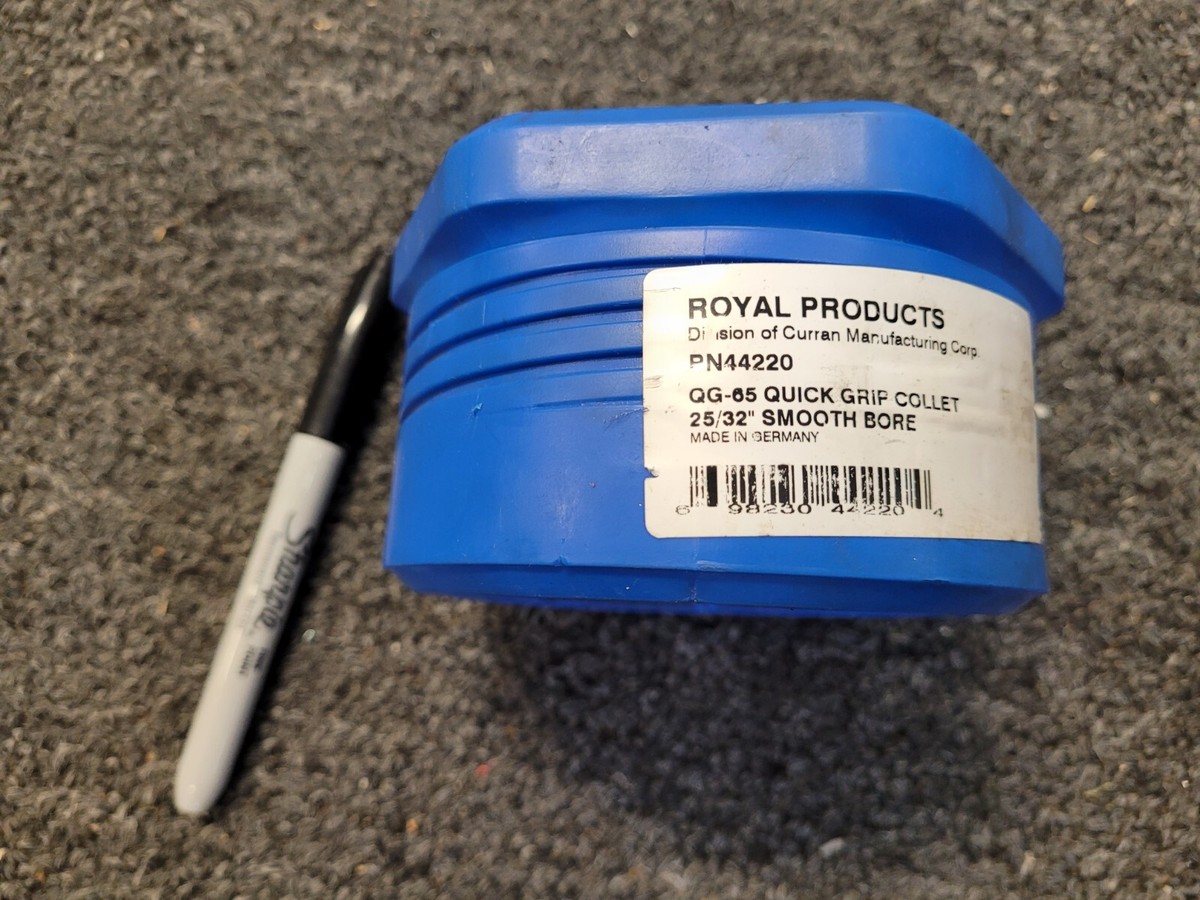 ROYAL PRODUCTS QG-65 QUICK GRIP COLLETS, VARIOUS DIAMETERS (SMOOTH