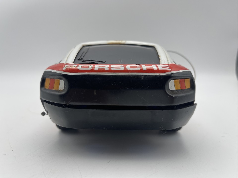Joustra Porsche 928 Police électrique Téléguidée, Voiture Jouet Métal, Fabrication Française, Occasion