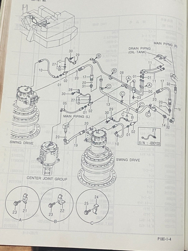 Hitachi EX1900-5 Parts Manual P180-1-4 - Bild 4 von 4