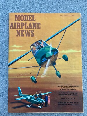 Model Airplane News May 1961 -F.F.Nats Winner, Class D Winner, R/C project, B25