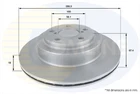 Coated Brake Disc Rear Axle To Fit Subaru Forester 02->13, Impreza 00->08, Legac