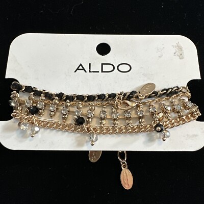【ALDO】エラデ ブレスレット/Elade★Black/Gold Multi セット s-l400.jpg