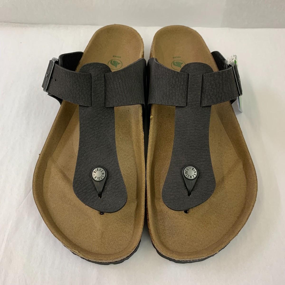 Birkenstock New w/o Box Medina Desert Dust Black Microfiber Vegan
