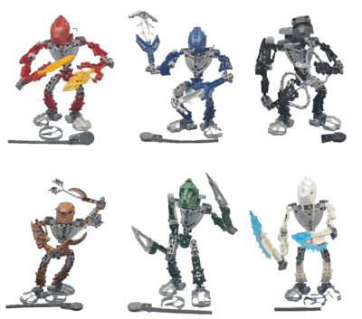  LEGO Bionicle Toa Hordika 6er-Set 8736 8737 8738 8739 8740 8741 