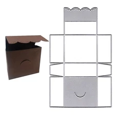 ABTOLS Metal 3D Box Cutting Dies for Card Making, Custom Square Box Die Cuts ...