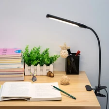 Flexible LED USB Clip-on Table Desk Lamp 3 Mode Reading Vintage Night Light
