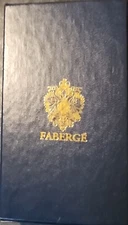 Faberge Imperial Blue Presentation Box EMPTY NO EGG 3.5"x5.5" 