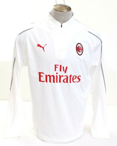 Puma AC Milan White 1/4 Zip Long Sleeve 