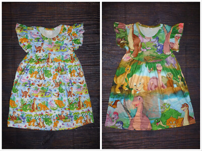 Boutique Land Before Time Girls Sleeveless Dress