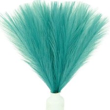 20pcs Teal Silk Pampas Grass Artificial Fake Flowers 18" for Mother's Day Eas...