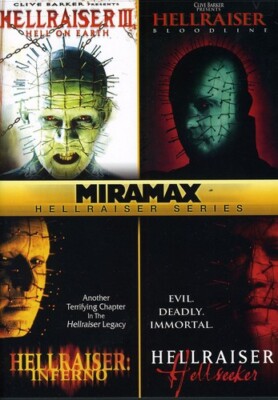 HELLRAISER 4 Movie Set - III Hell on Earth/Bloodline/Inferno/Hellseeker DVD NEW